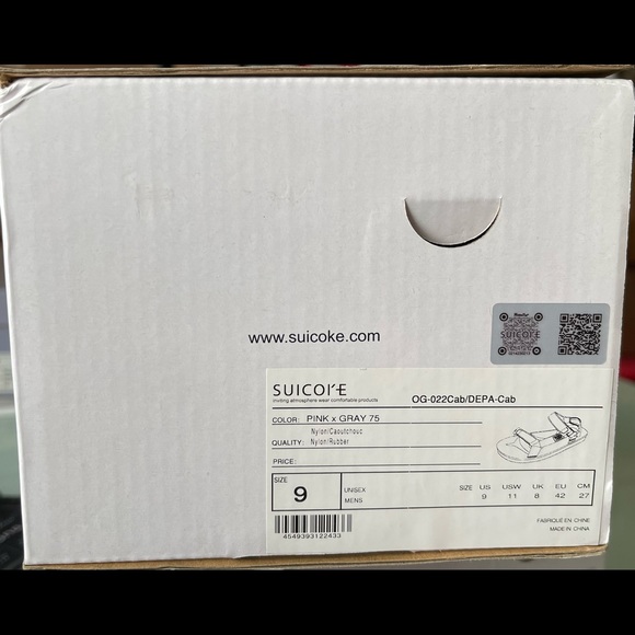 Suicoke Depa-Cab Sandals Pink/Grey - Picture 8 of 9